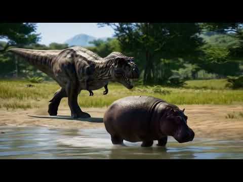 Tyrannosaurus Rex vs Hippo 🦖🦛 | Power vs Power in an Epic Battle!