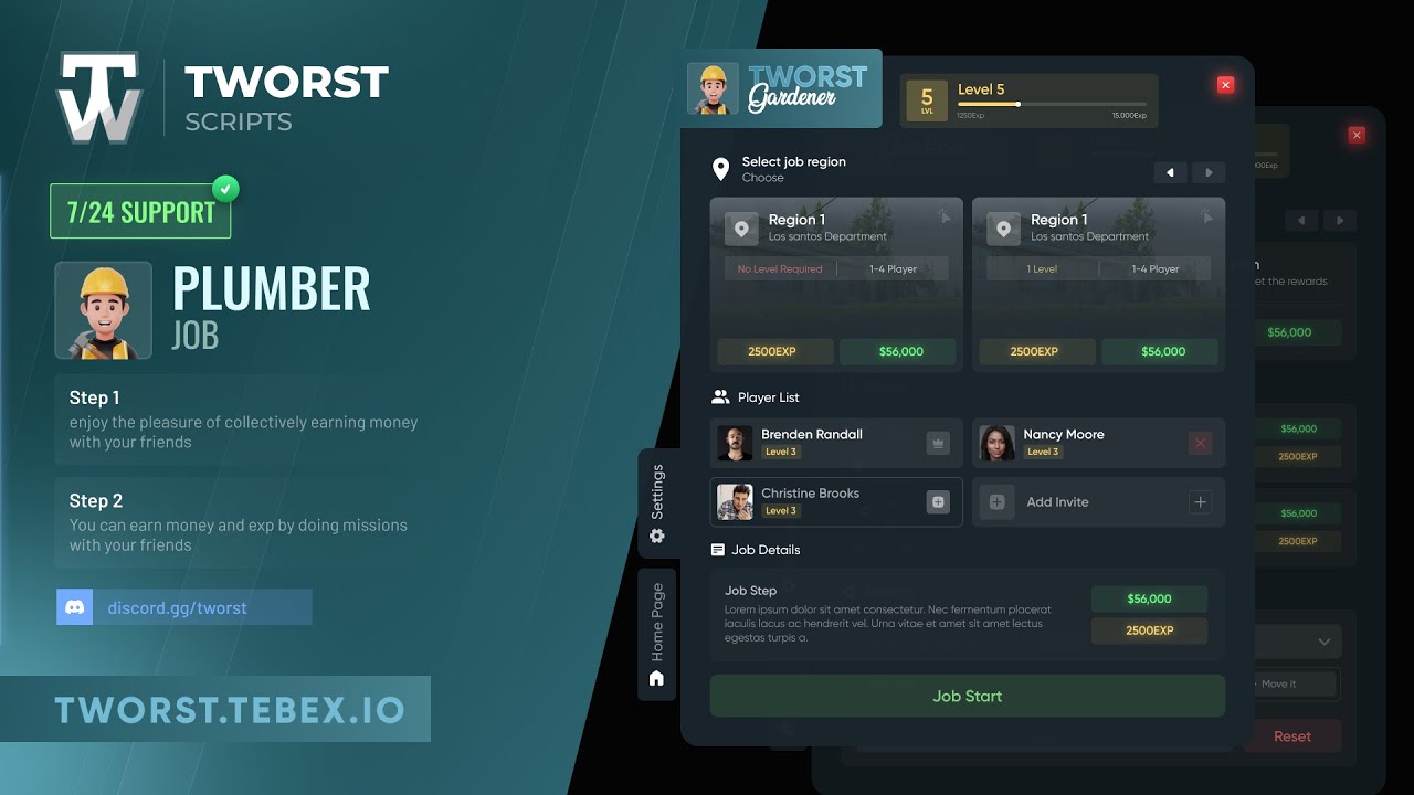 [Multiplayer Plumber Job] ESCROW QB ESX QBOX VRP video 1