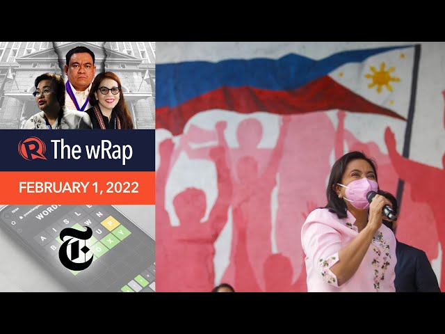 Ex-military chiefs, gov’t officials choose Robredo as presidential bet | Evening wRap