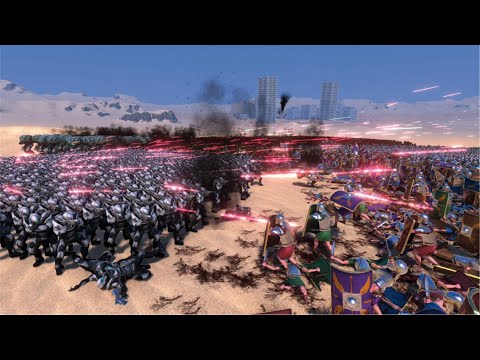 SPARTANS + ROMANS VS MECH WALKER + TORNADO TROOPER - ACIENT VS SCI-FI - UEBS