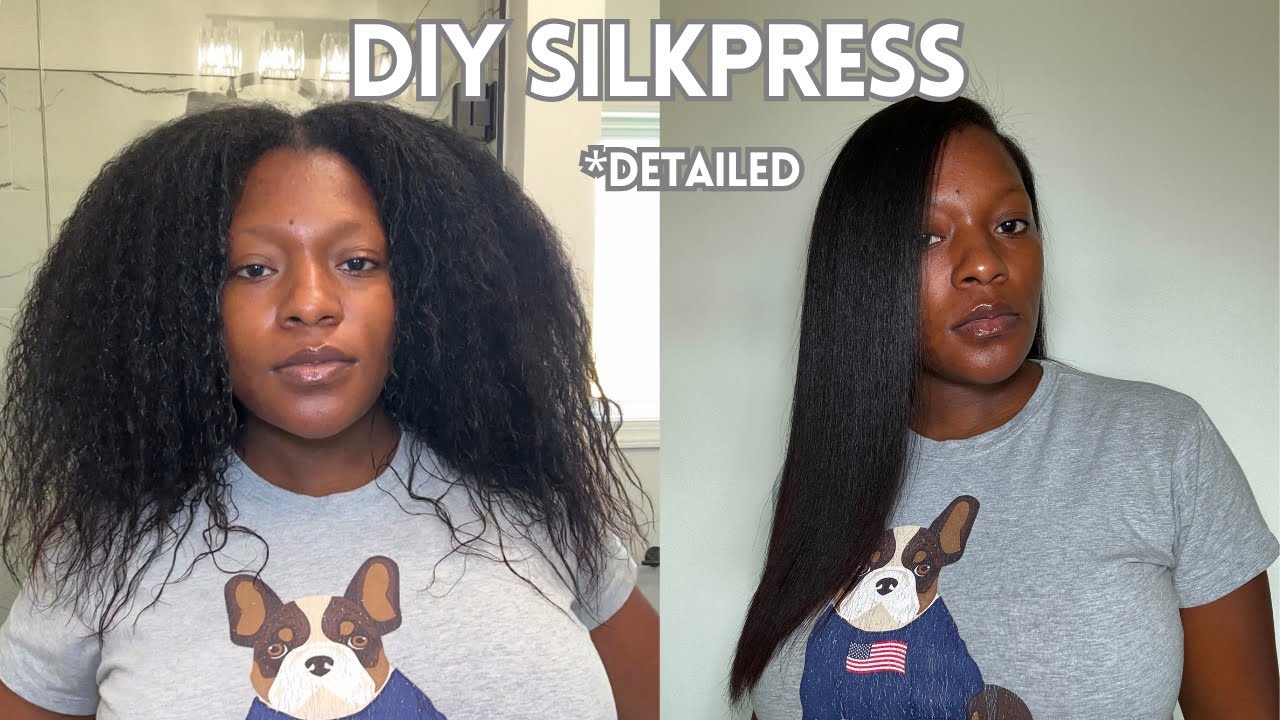 DIY Silk Press @ home + Affordable products