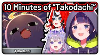 Ina, Bae and Biboo Saying "Takodachi" Every Time They Pull a Takodachi Card【Hololive EN】