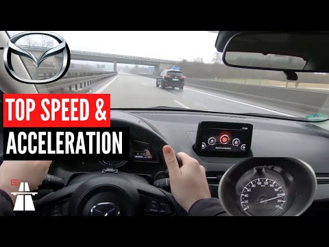 🏁 Mazda 2 Skyactiv-G 90 (2018) - Top Speed on German Autobahn