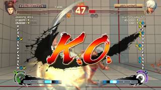 ウルトラストリートファイターIVバトル：ジュリ vs エレナ