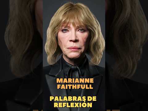 Marianne Faithfull: La voz icónica del rock 🎤 #shorts
