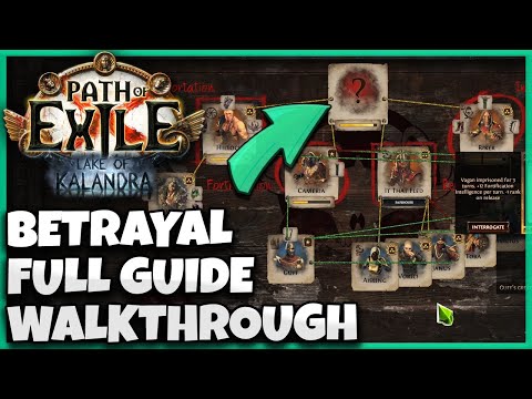 [POE 3.19] Betrayal Guide - Full Walkthrough From 0 To Perfect Mastermind Board - Immortal Syndicate