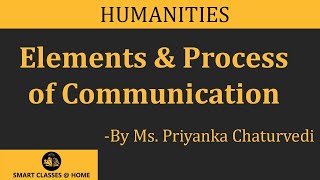 Elements & Process of Communication Lecture by Ms. Priyanka Chaturvedi MJMC