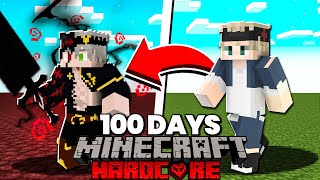 I Survived 100 Days in Black Clover Minecraft... And THIS is What Happened!