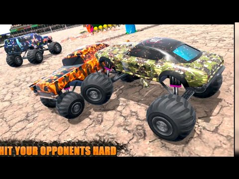 Us Army Monster Trucks Offroad Crash Racing Demolition Derby Simulator - Android GamePlay