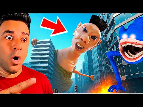 Reacting to the GIANT HAMOOD HABIBI DESTROYING THE CITY?!