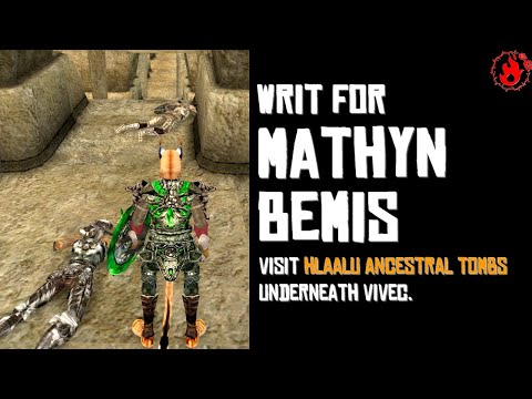 Writ for Mathyn Bemis - Morag Tong Walkthrough (TES III Morrowind)