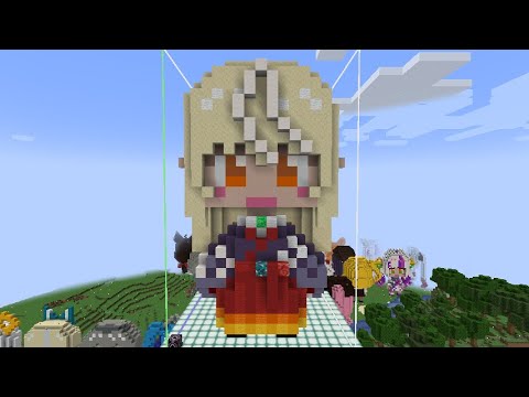 amamisk＠かてぃさぁく - Shiranui Flare new outfit of hololive make in Minecraft Shiranui Flare (New Year Ver.