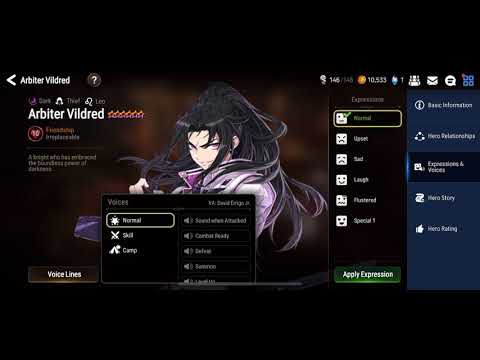 Arbiter Vildred Voice Lines