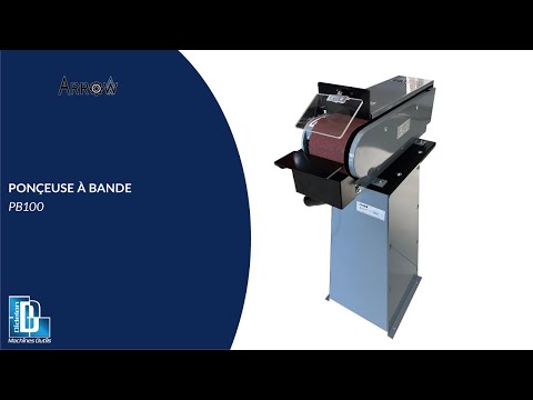 Ponceuse à bande ARROW - PB100 - Meulage de surfaces planes et arrêtes, avec base d'aspiration_7