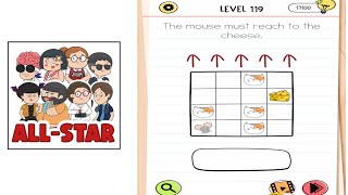 Brain test all star level 169 Gameplay walkthrough solution|| the mouse must reach to the cheese