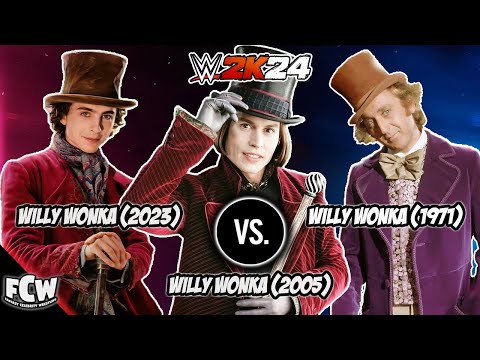 WWE 2K24 | Willy Wonka Triple Tornado TAG with Oompa Loompa's 2024 | MUST WATCH!!