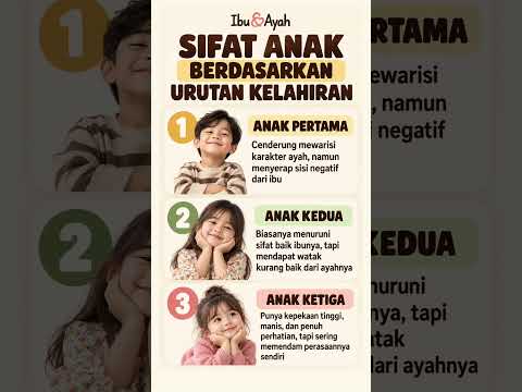Benarkah Urutan Kelahiran Menentukan Sifat Anak? Ini Faktanya #ibudanayah