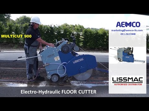 LISSMAC COMPACT CUT 900 - Electro - Hydraulic Floor Cutting Saw with Depth Guage - AEMCO Saudi