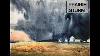 Prairie Storm -FULL Length Watercolour Tutorial (Narrated)