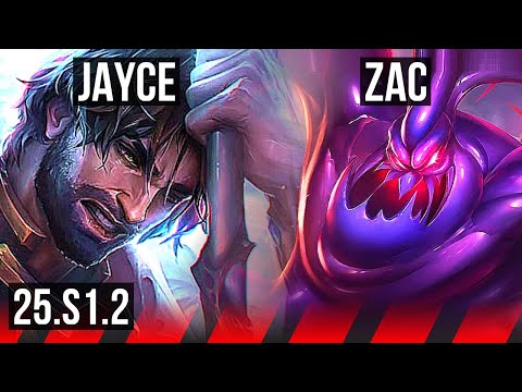 JAYCE vs ZAC (TOP) | Rank 8 Jayce, Rank 30 | NA Challenger | 25.S1.2
