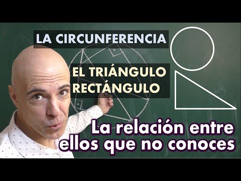 Geometría. Relación entre la circunferencia y el triángulo rectángulo que no conoces