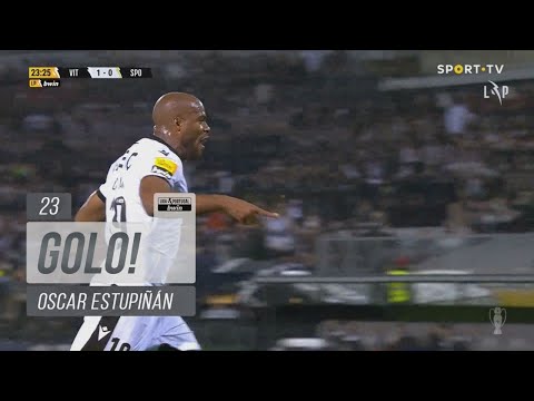Goal | Golo Oscar Estupiñán: Vitória SC (1)-0 Sporting (Liga 21/22 #27)
