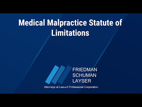 Medical Malpractice Statute of Limitations