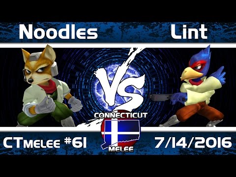 CTmelee #61 - Noodles (Fox) vs. Lint (Falco) - Winner Quarterfinal SSBM Tournament