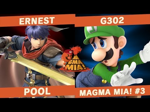 Ernest (Ike/Pichu) vs G302 (Luigi) - Pools - MAGMA MIA! #3
