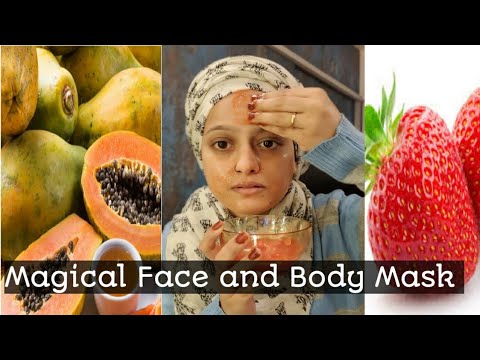 Natural Fruit Mask For Glowing and Fair Skin 💕invented by Meenaz.Aslam