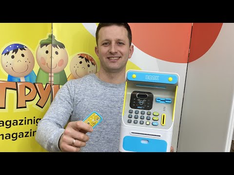 Тестируем новую игрушку - Банкомат для детей с функцией 'распознования лица'. Пошаговая инструкция