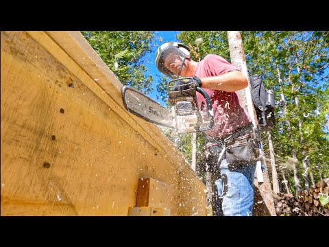 From Decrepit Aspens to Cabin Flooring with Alaskan Mill #96