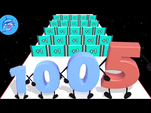 SCALE NUMBER Runner - Number Run Race Stack Master: Merge 3D Math Gameplay