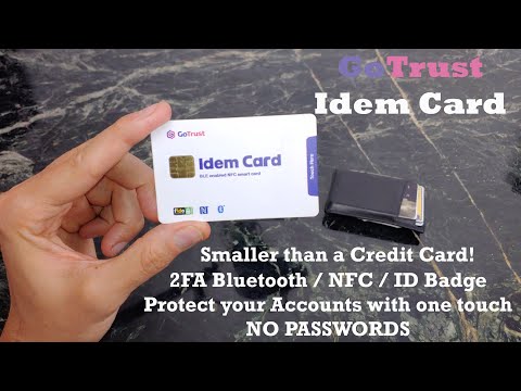 GoTrust Idem Card 2fa FiDO Bluetooth NFC Card Review