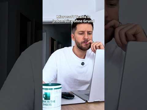 Microsoft Teams in jedem Büro ohne Grund #büro #homeoffice #office #wfh #satire #microsoftteams