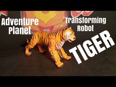 Adventure Planet TRANSFORMING TIGER ROBOT Jungle Discovery Expedition Figure Review-Busch Gardens