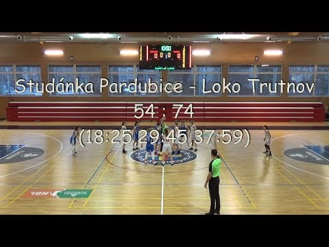 2018 1201 Basket U17 Extraliga U17 Studánka Pardubice - Loko Trutnov