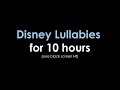 Peaceful Disney Lullabies for 10 Hours | Pure Black Screen HD