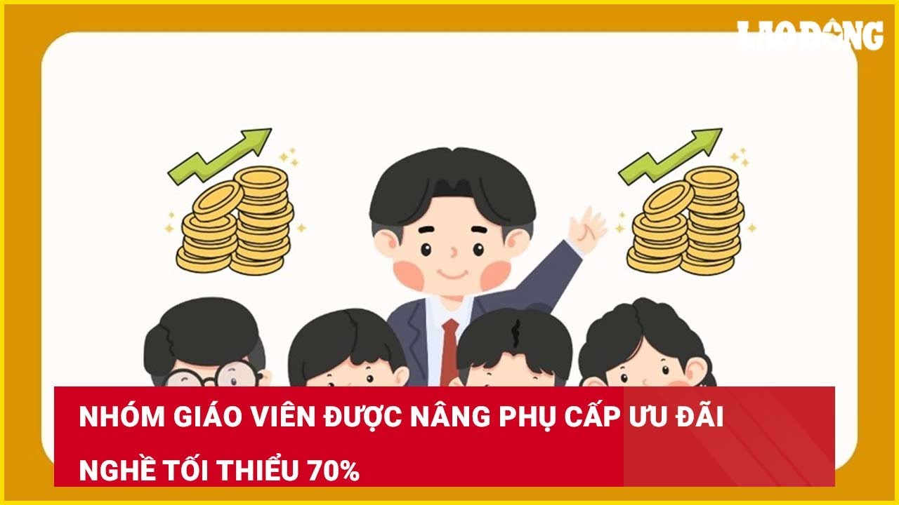 Nhóm giáo viên được nâng phụ cấp ưu đãi nghề tối thiểu 70%
