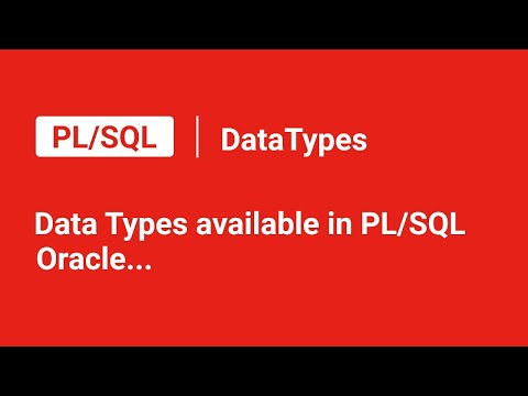 Plsql Datatypes Plsql Oracle Database