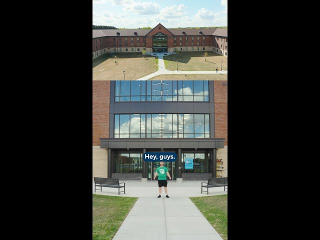 Thumbnail for video titled: 🤔 Could you see yourself living in Murdoch Hall? #CollegeLife #DormLife #Roommate