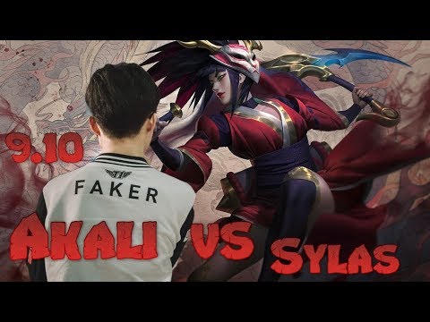 Faker - Akali vs Sylas Mid - LoL Season 9 KR Ranked | League Of Legends