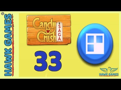 Candy Crush Saga 🎪 Level 33 (Jelly level) - 3 Stars Walkthrough, No Boosters