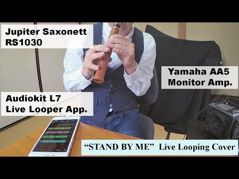 Jupiter Saxonett with L7 Looper - Stand By Me live looping cover
