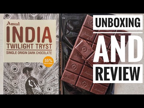 AMUL INDIA TWILIGHT TRYST 55% DARK | UNBOXING AND REVIEW