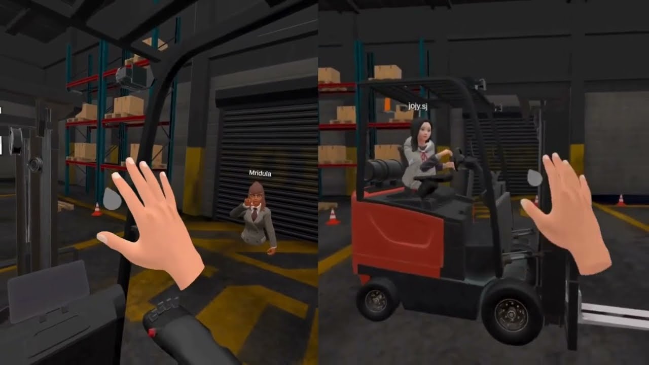 Forklift training using Oculus