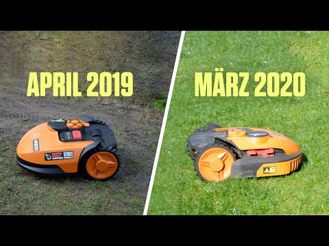 Unterschied nach einem Jahr Mähroboter (Worx Landroid S)