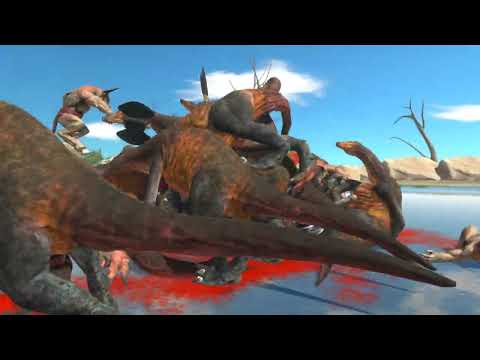animal revolt battle simulator - 15 Minotaur's vs 15 Therizinosaurus