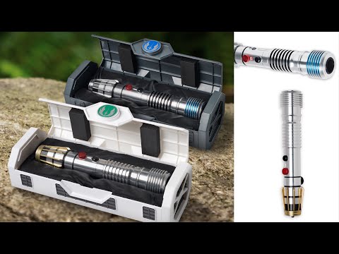 Plo Koon and Luminara Unduli Star Wars Galaxy's Edge Legacy Lightsabers now at ShopDisney
