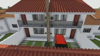 Duplex Casa Geminada em 3D - Maurício Rangel
